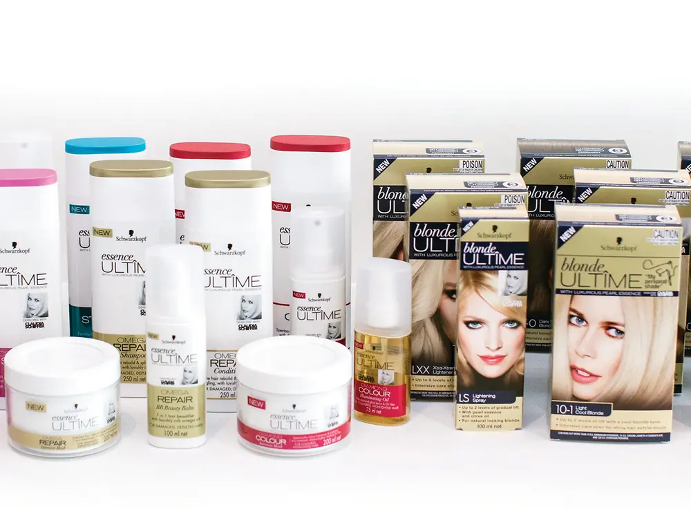 Selection of Schwarzkopf Ultime products